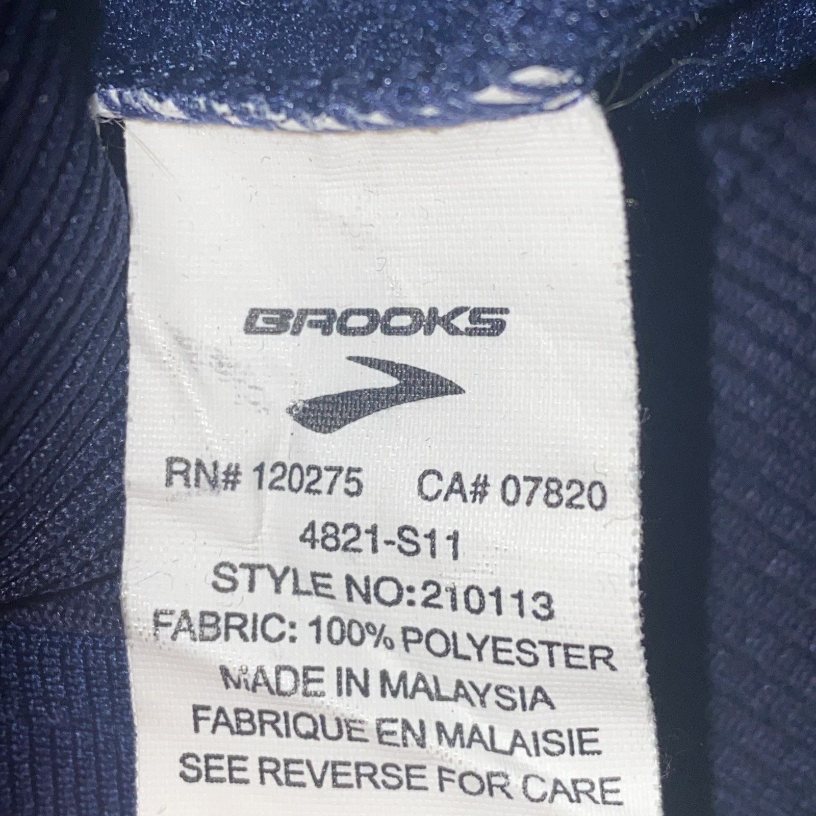 Brooks Brooks Equilibrium Tienken II Mens Jacket Navy Blue Medium Size US M / EU 48-50 / 2 - 9 Thumbnail