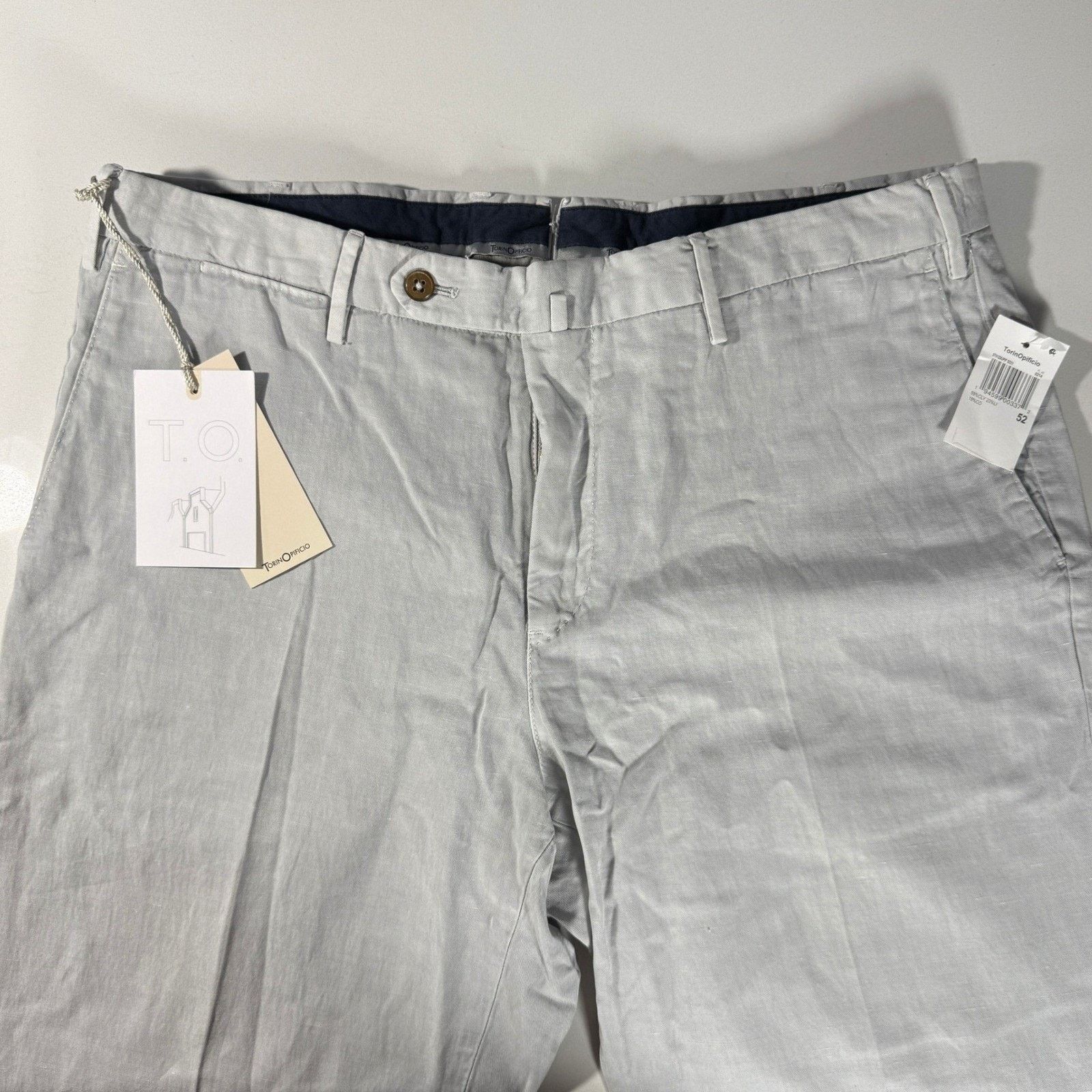 Other TorinOpificio Mens Lyocell Linen Cotton Trousers Italy 52 Size US 36 / EU 52 - 11 Thumbnail