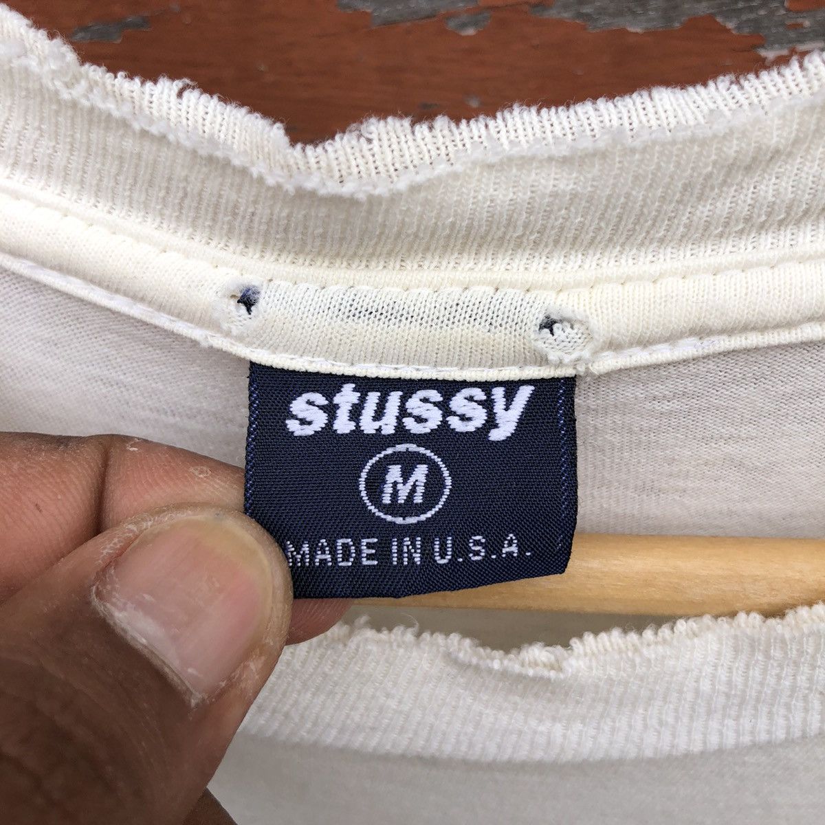 Stussy 🔥Distressed🔥 Vintage 90s Stussy Made in USA Tshirt Size US M / EU 48-50 / 2 - 8 Thumbnail