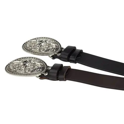 Designer Modern Vintage Belt Riveted Belts Menswear Accessories Size ONE SIZE - 4 Thumbnail