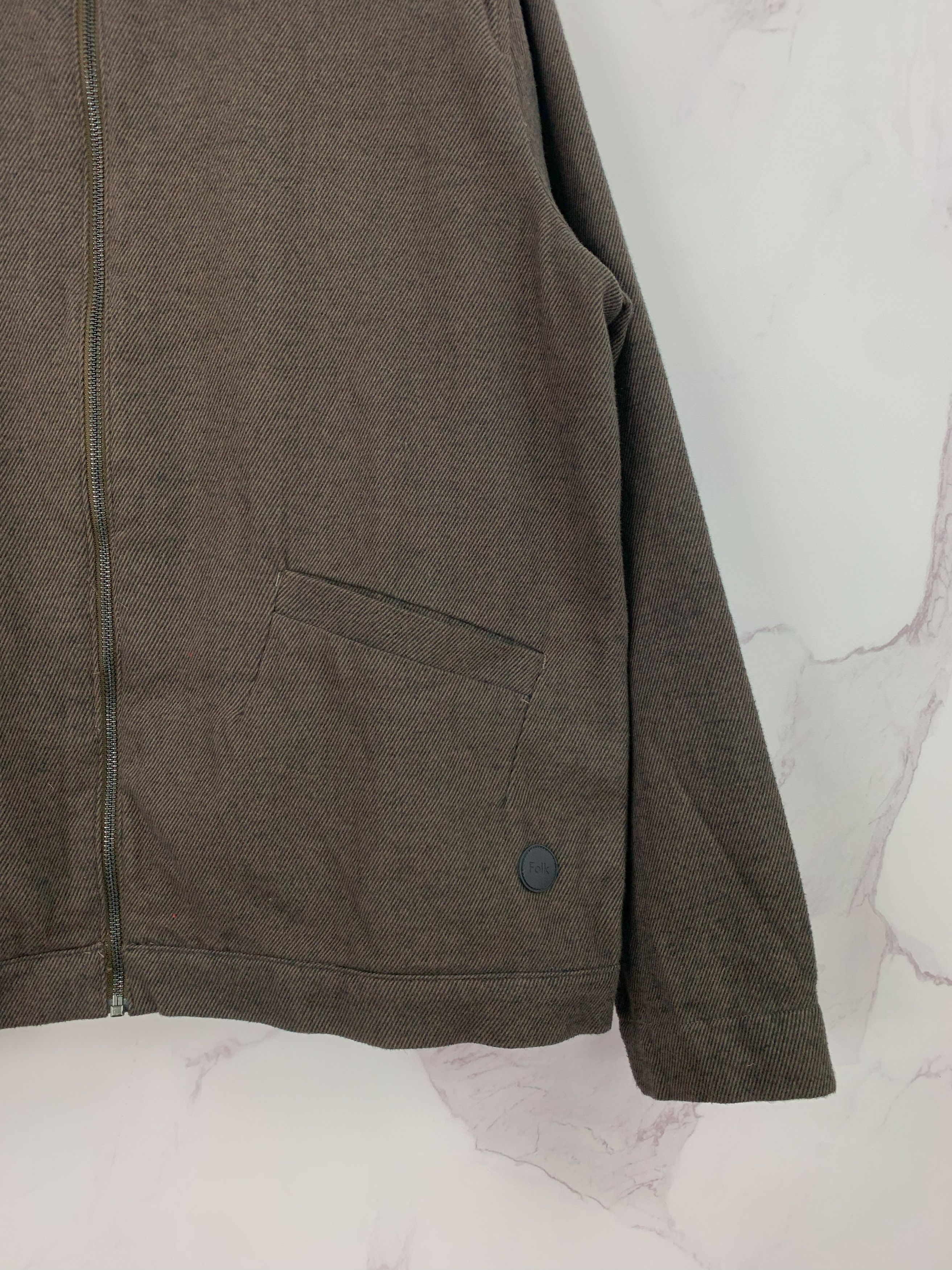 Folk Folk Cotton Full Zip Collared Jacket Size L Size US L / EU 52-54 / 3 - 5 Thumbnail