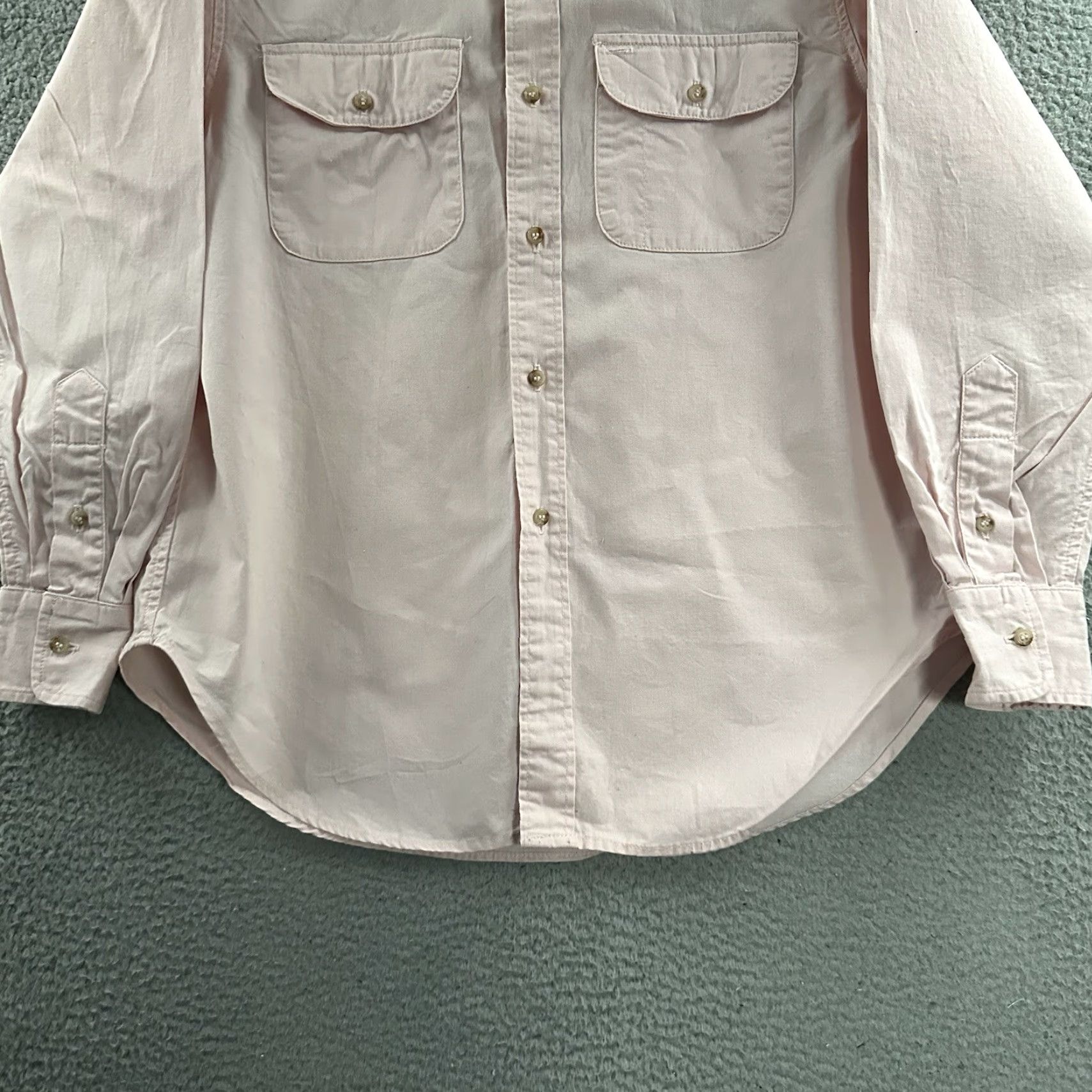 Ralph Lauren VINTAGE Ralph Lauren Womens Top Pink 10 Long Sleeve Button-Up Cotton USA Made Shirt Women Size L / US 10 / IT 46 - 3 Thumbnail