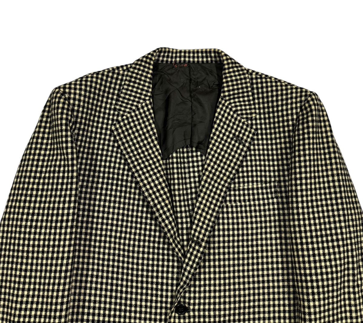 If Six Was Nine Vtg🔥Van Jac Checkedboard Blazers Coat Jacket Size 40S - 4 Thumbnail