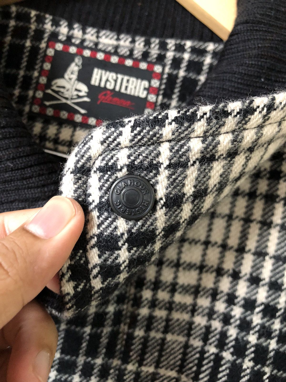 Hysteric Glamour Hysteric Glamour Ginham Wool Coat Jacket Size ONE SIZE - 7 Thumbnail
