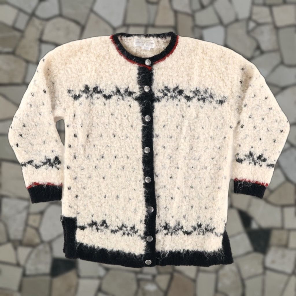 Jones New York Jones Ney York Mohair Cardigan Sweater Ivory Women's PM Shirt Size M / US 6-8 / IT 42-44 - 1 Thumbnail
