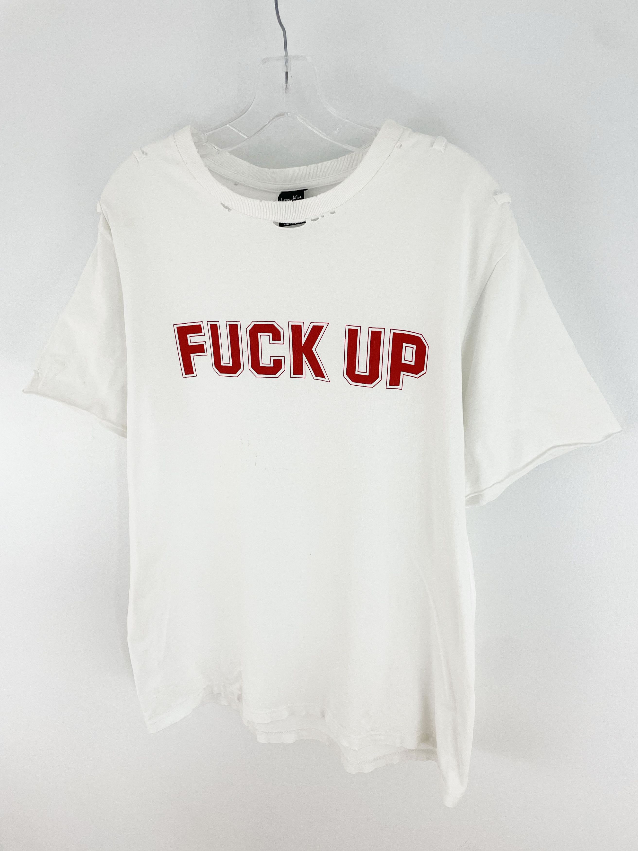 Number (N)ine SS06 Fuck Up T-Shirt Size US XL / EU 56 / 4 - 2 Thumbnail