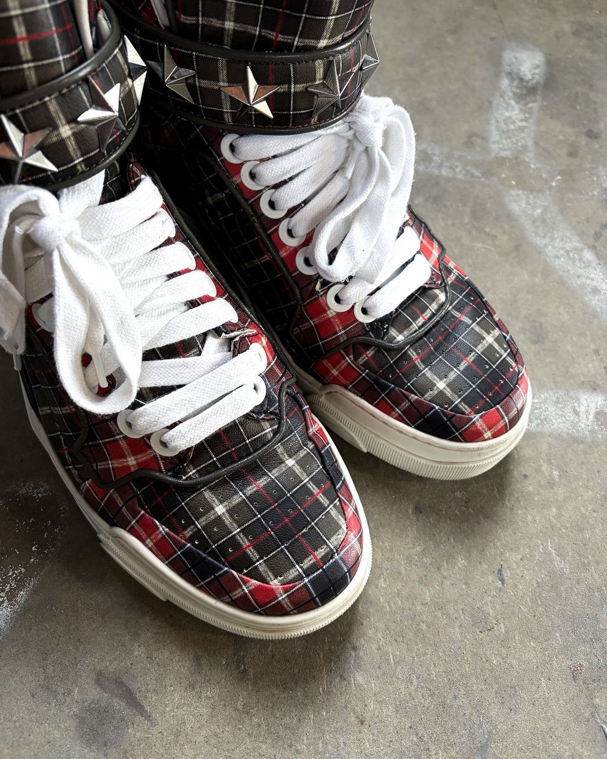 Givenchy S/S14 PLAID TYSON HIGH TOP Size US 7 / EU 40 - 6 Thumbnail