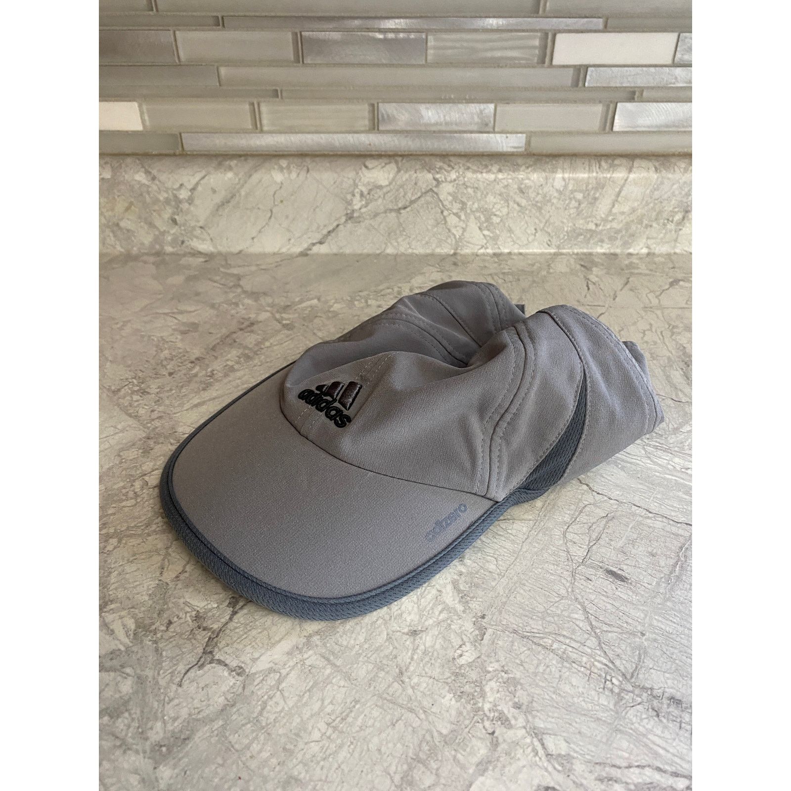 Adidas Adidas Adizero Climacool Gray Adjustable Running Hat Size ONE SIZE - 1 Thumbnail