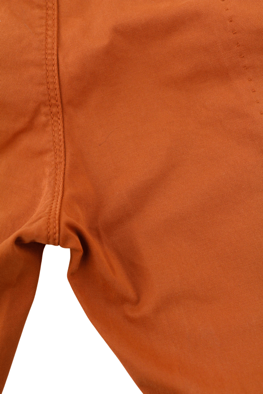 Nudie Jeans KHAKI SLIM W31/L32 Organic Warm Orange Zip Chino 81936 Size US 31 - 8 Thumbnail