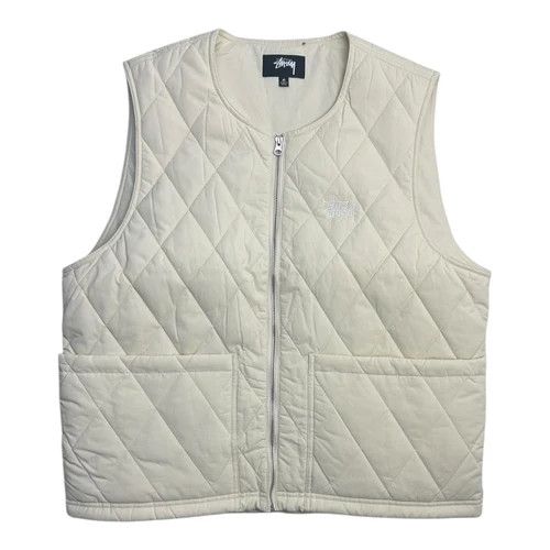 Stüssy - Diamond Quilted Zip-Up Vest | HBX - Globally
