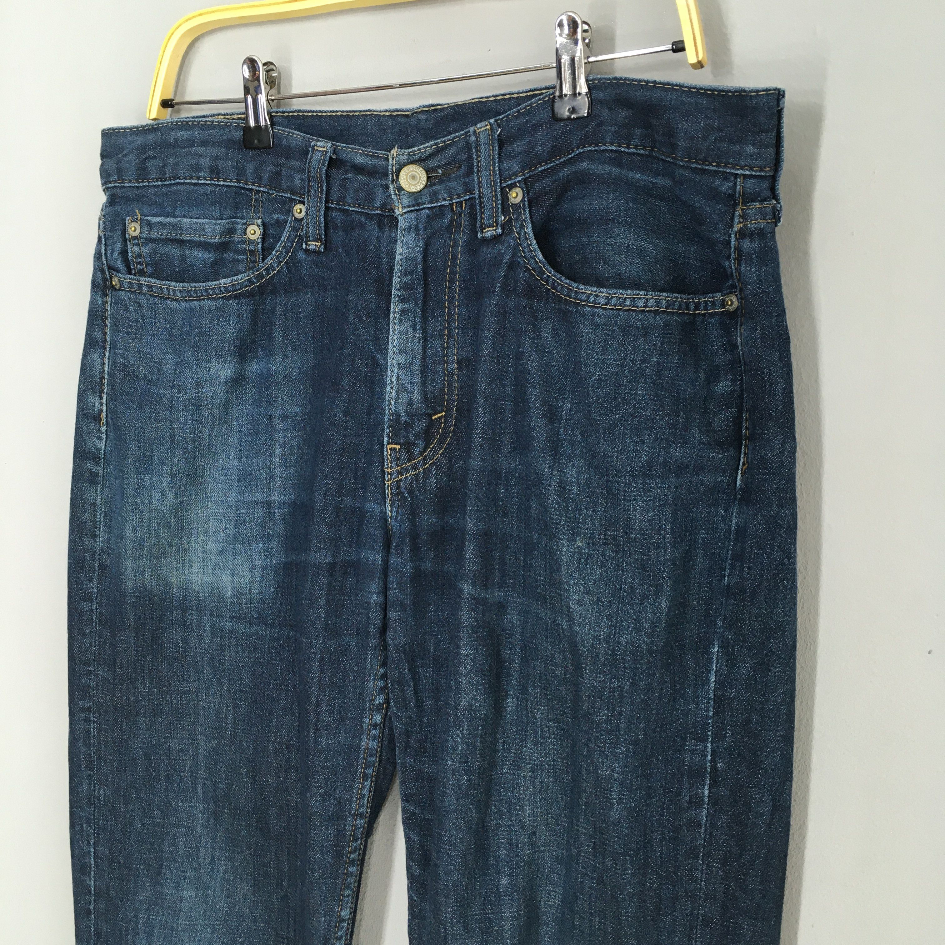 Levi's Size 34x30 Vintage Levi's 514 Straight Light Washed S211 Size US 34 / EU 50 - 5 Thumbnail