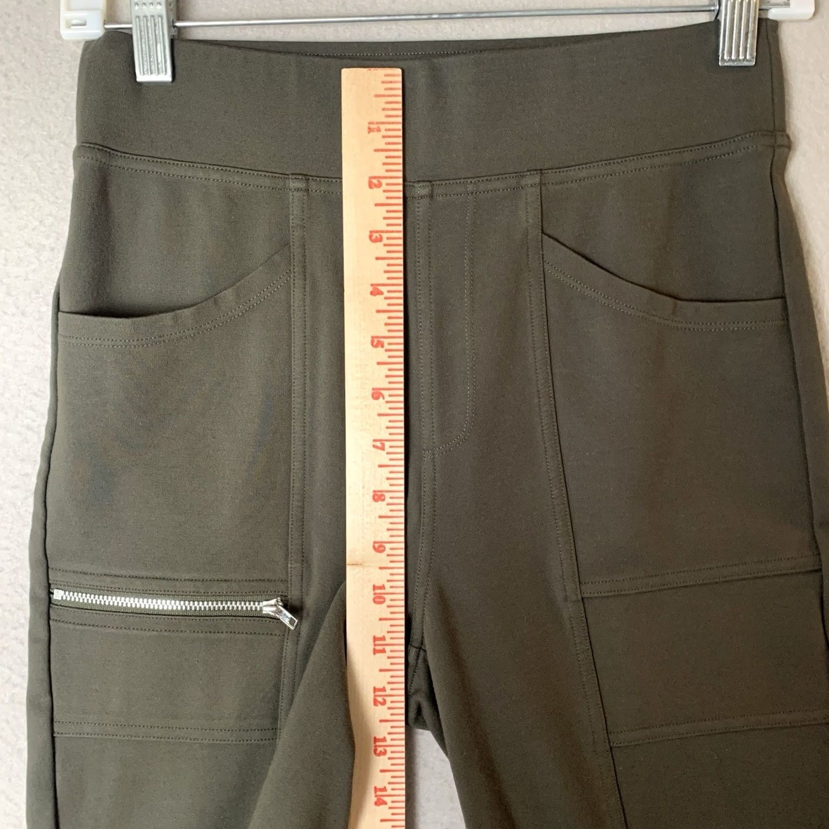 Vintage Halara Pants Women Medium Green Pull On Jogger Career Preppy Minimalist Size 32" / US 10 / IT 46 - 6 Thumbnail