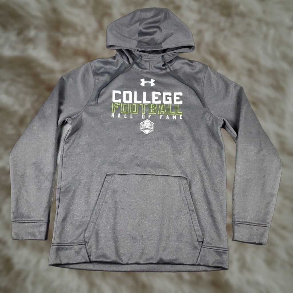 Under Armour Under Armour Hoodie Mens Medium Gray Pullover Fleece Sweatshirt Size US M / EU 48-50 / 2 - 1 Thumbnail