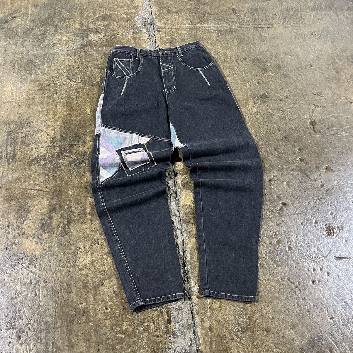 Cross Colours × Southpole × Vintage Crazy Vintage 90s Zip Code Jeans Skater Hip-Hop Style Unique Size US 32 / EU 48 - 8 Thumbnail