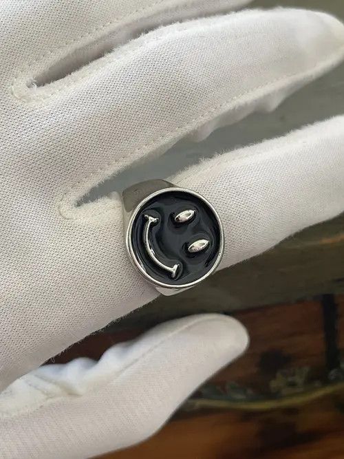 Jewelry × Vintage Smiley Punk Abstract Ring Size ONE SIZE - 2 Thumbnail