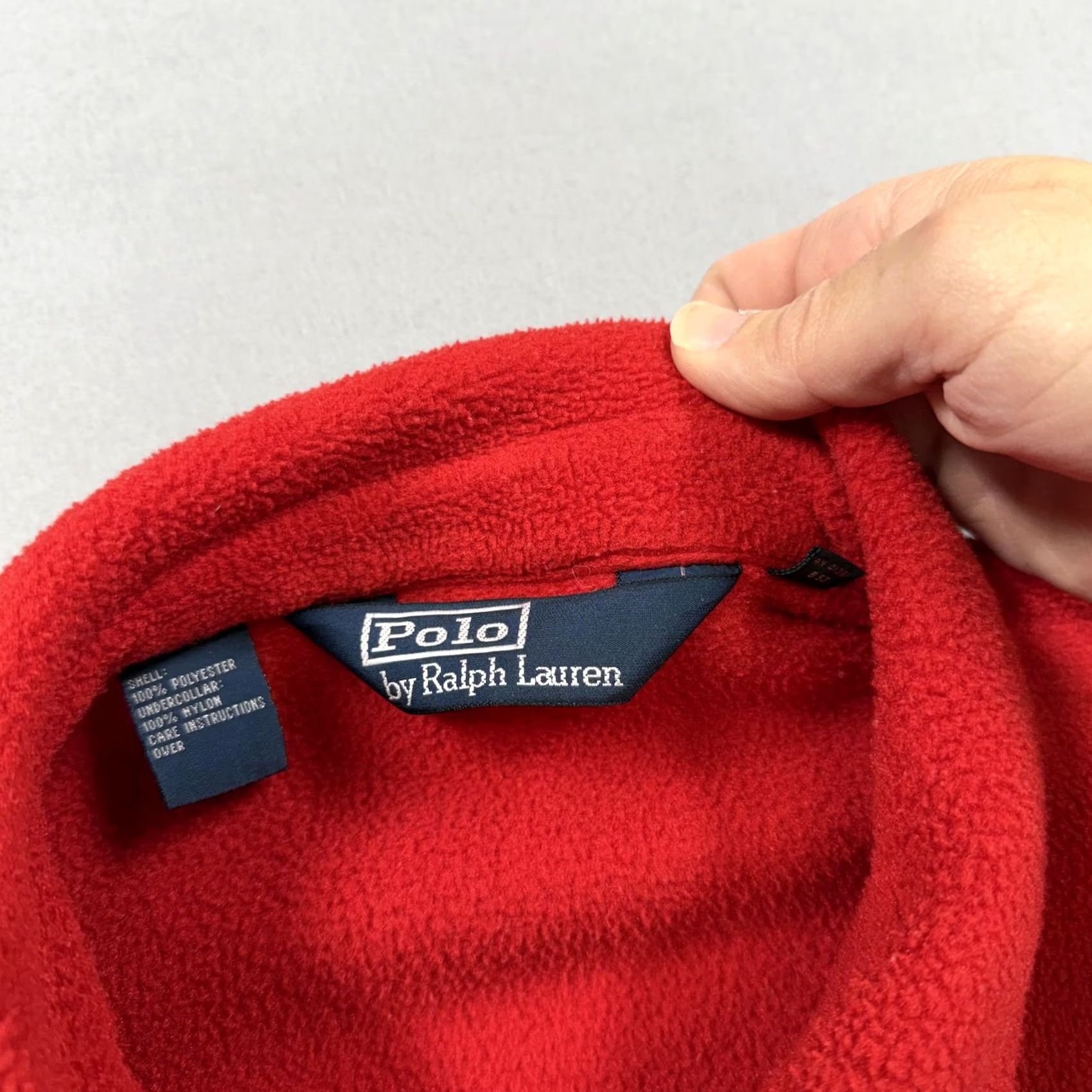 Polo Ralph Lauren Polo Ralph Lauren Jacket Mens XL Red Fleece Bomber Full Zip Pockets Polartec Size US XL / EU 56 / 4 - 3 Thumbnail