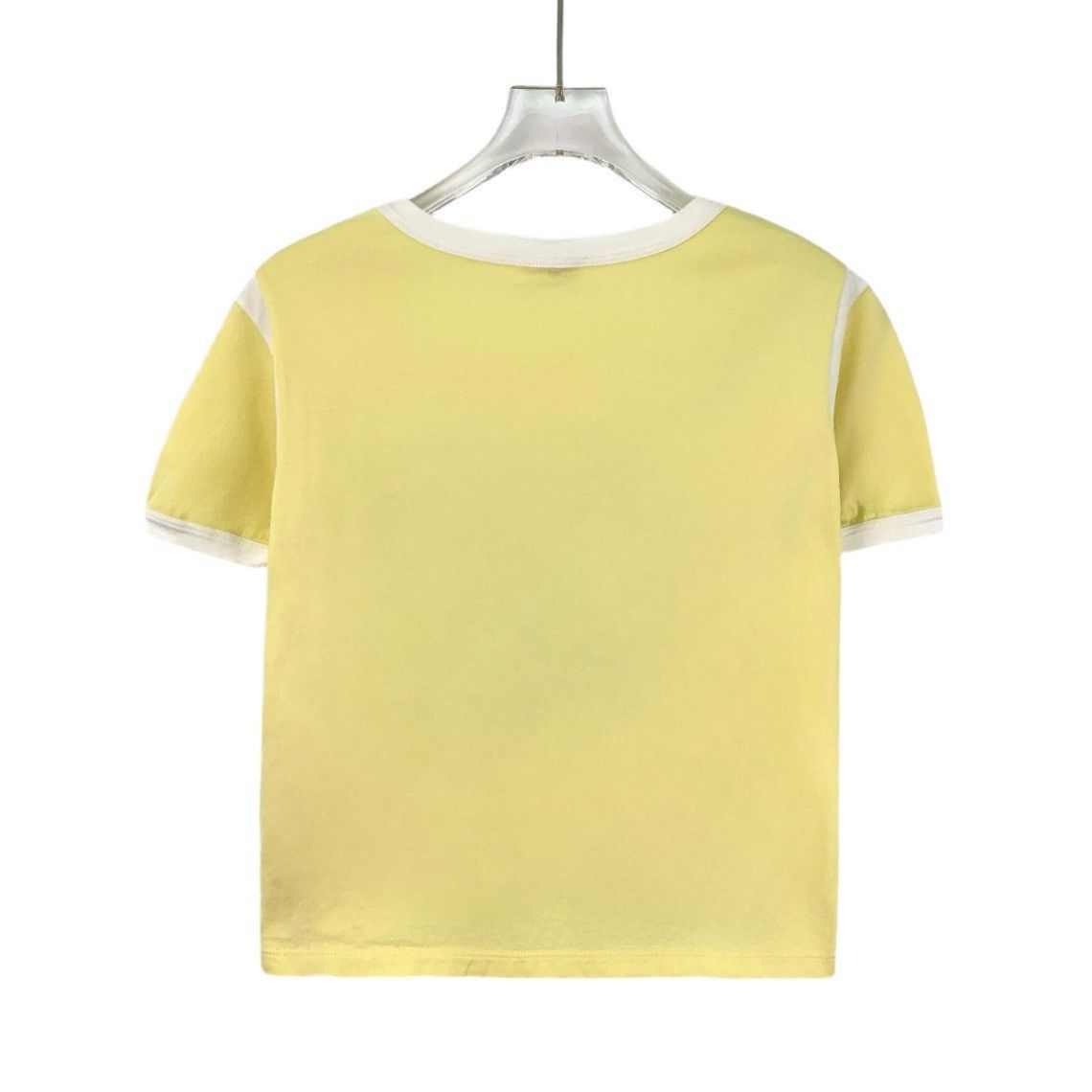 Celine Celine Collection Pale Yellow Short Sleeve T-shirt K26WX Size S / US 4 / IT 40 - 2 Thumbnail