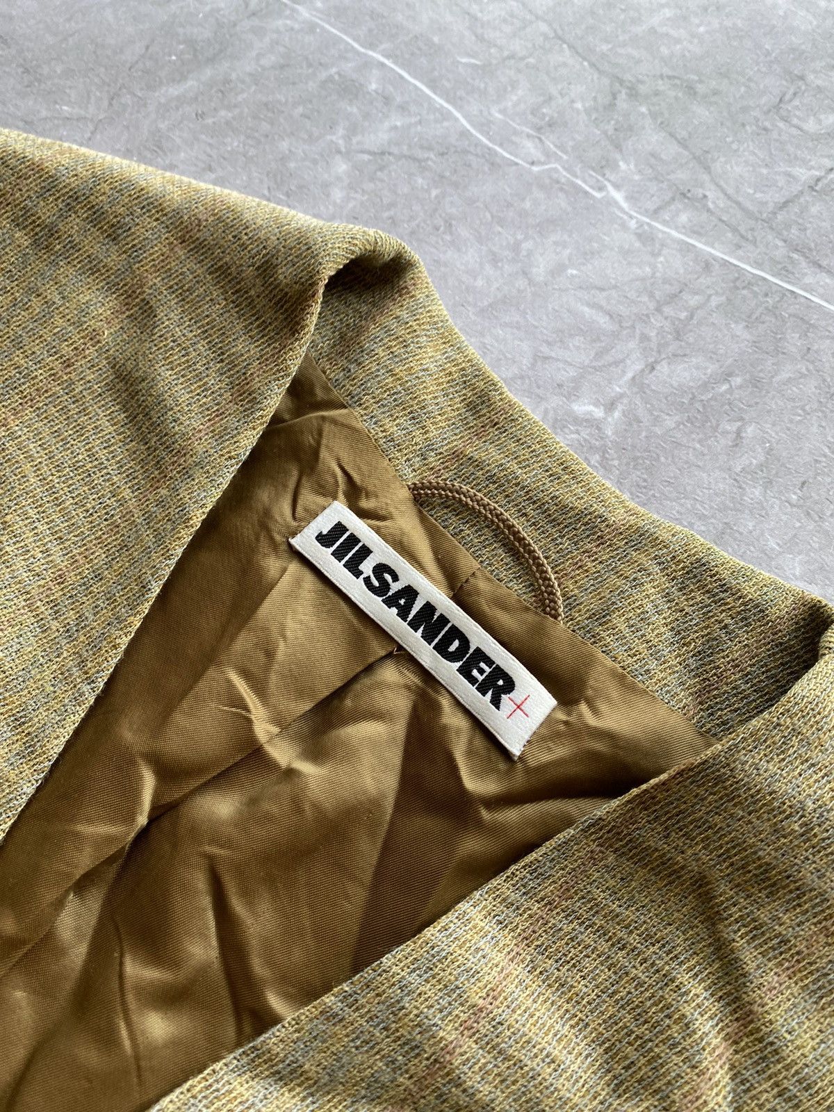 Jil Sander Vintage Jil Sander Wool Blend Nova Check Viskose Blazer Size XS / US 0-2 / IT 36-38 - 5 Thumbnail