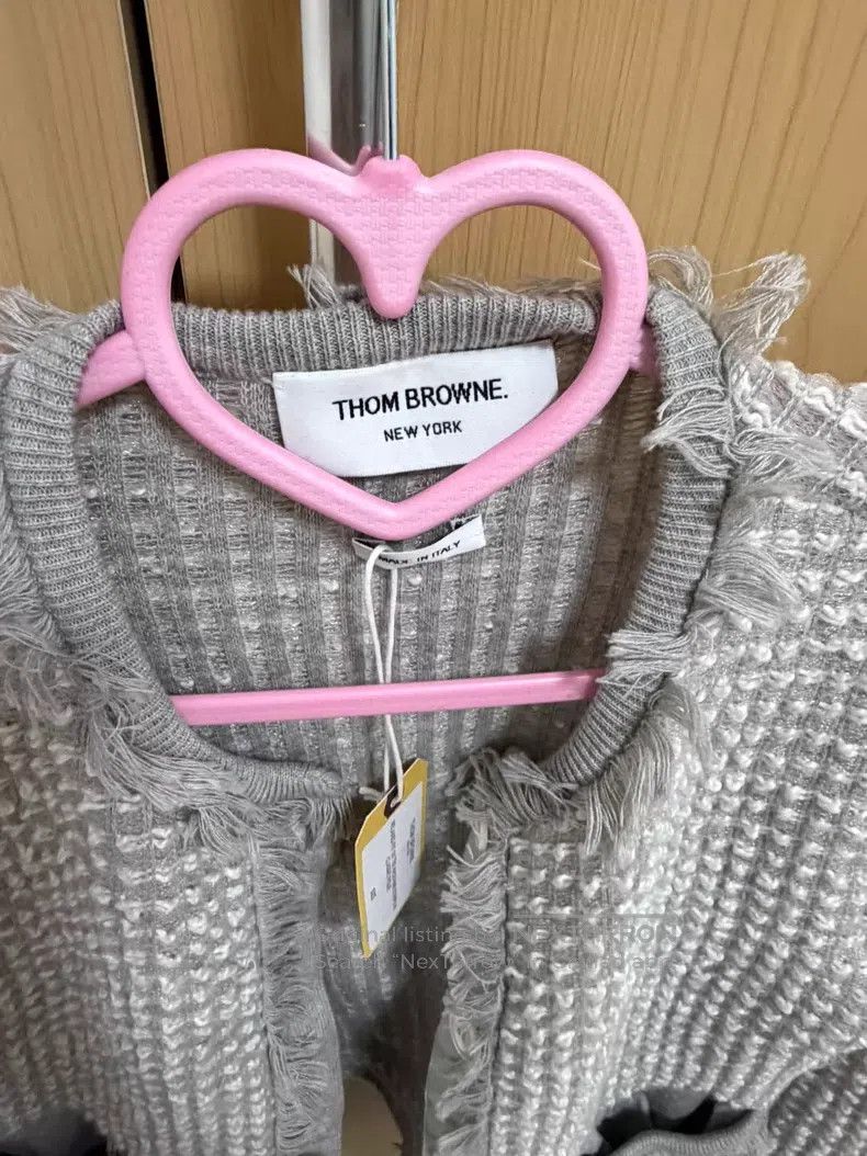 Thom Browne Thom Browne Grey Knit Cardigan Size S / US 4 / IT 40 - 3 Thumbnail