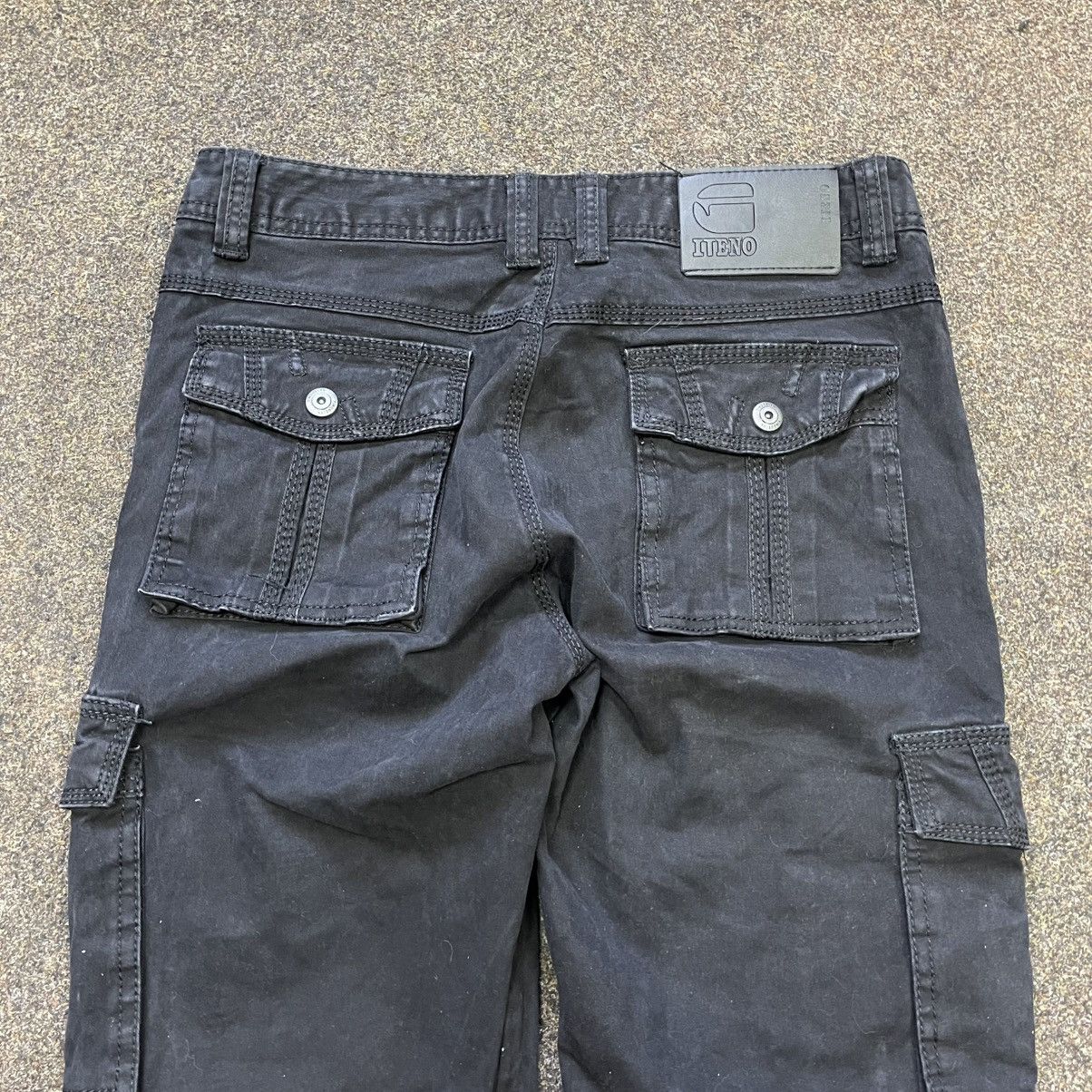 Vintage Vintage Y2K Baggy Cargo Pants Wide Leg Distressed Workwear Size 34" / US 12 / IT 48 - 3 Thumbnail