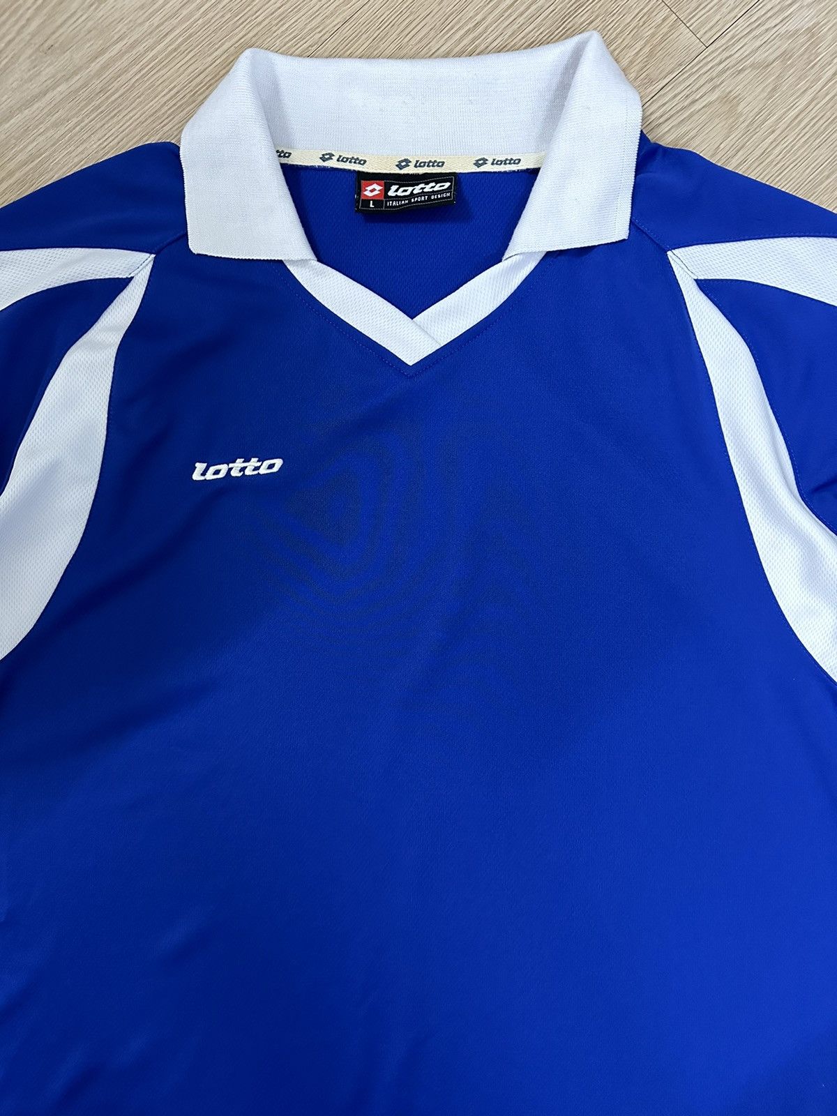Lotto Sport × Vintage Vintage 90’s Lotto Football Jersey Size US L / EU 52-54 / 3 - 3 Thumbnail