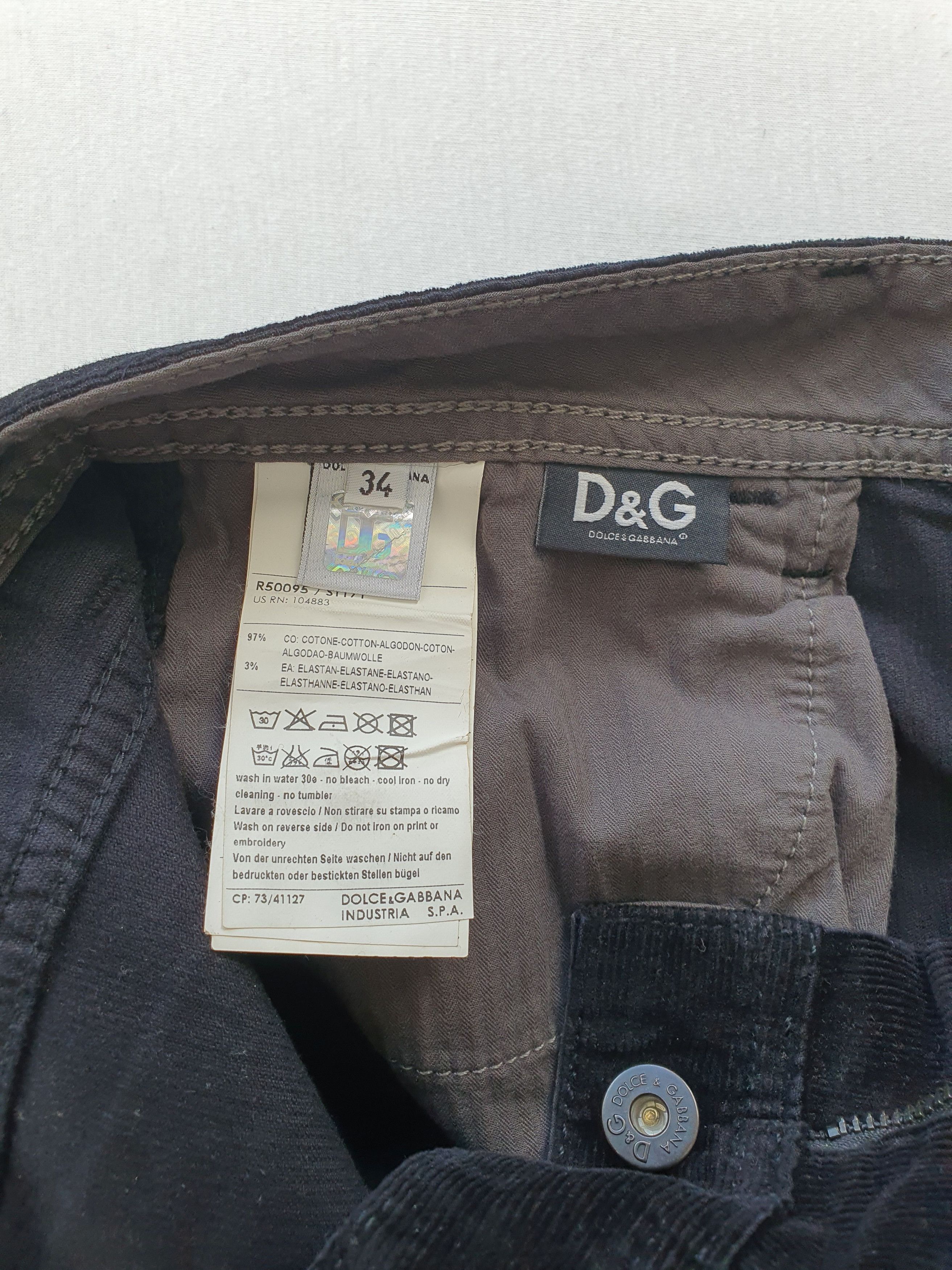 Dolce & Gabbana Vintage Corduroy Pants Trousers Jeans - AUDACIOUS (Y2K) Size US 34 / EU 50 - 7 Thumbnail