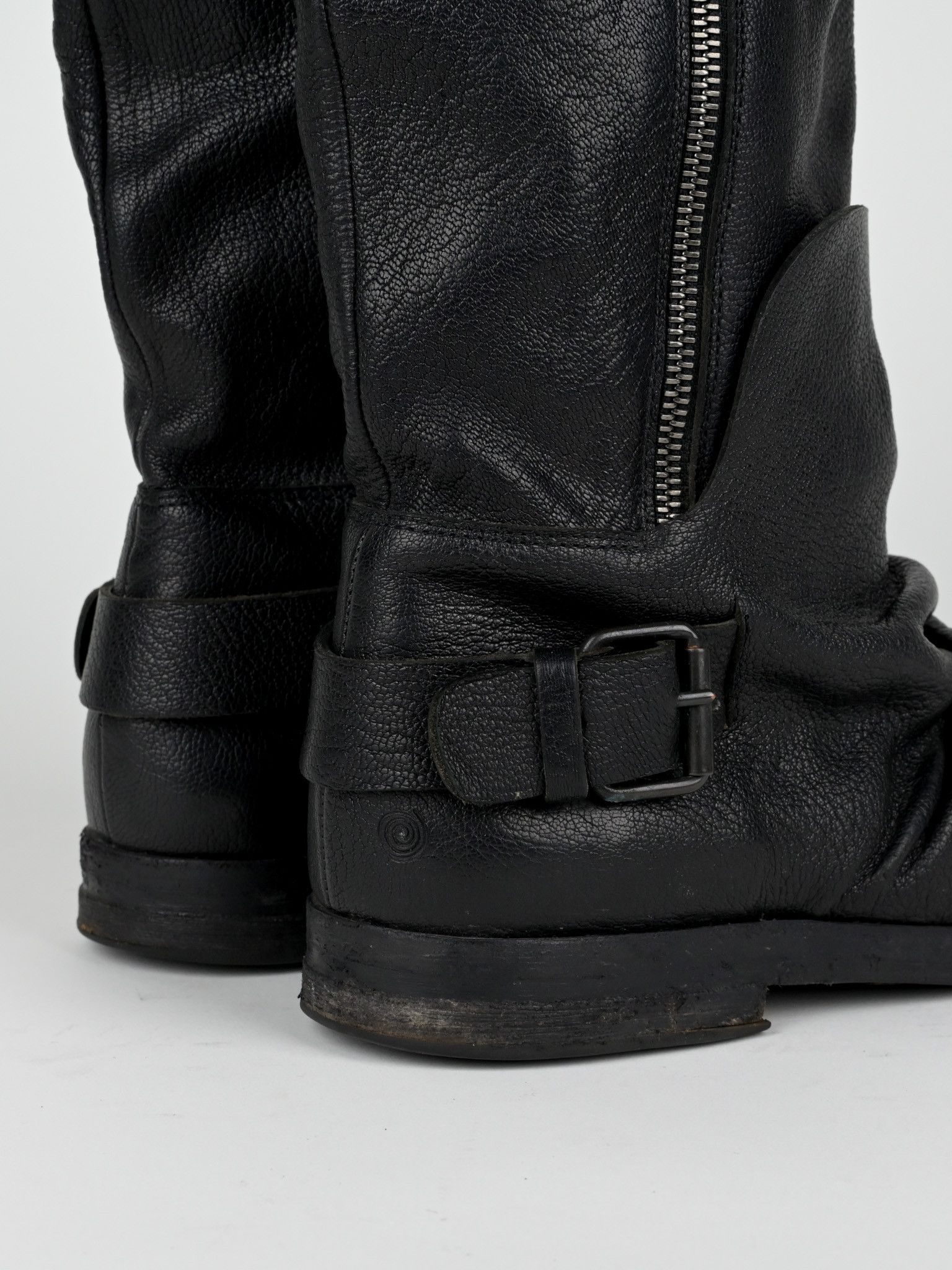 Marsell Stacked Leather Moto Boots Size US 7 / EU 40 - 14 Thumbnail
