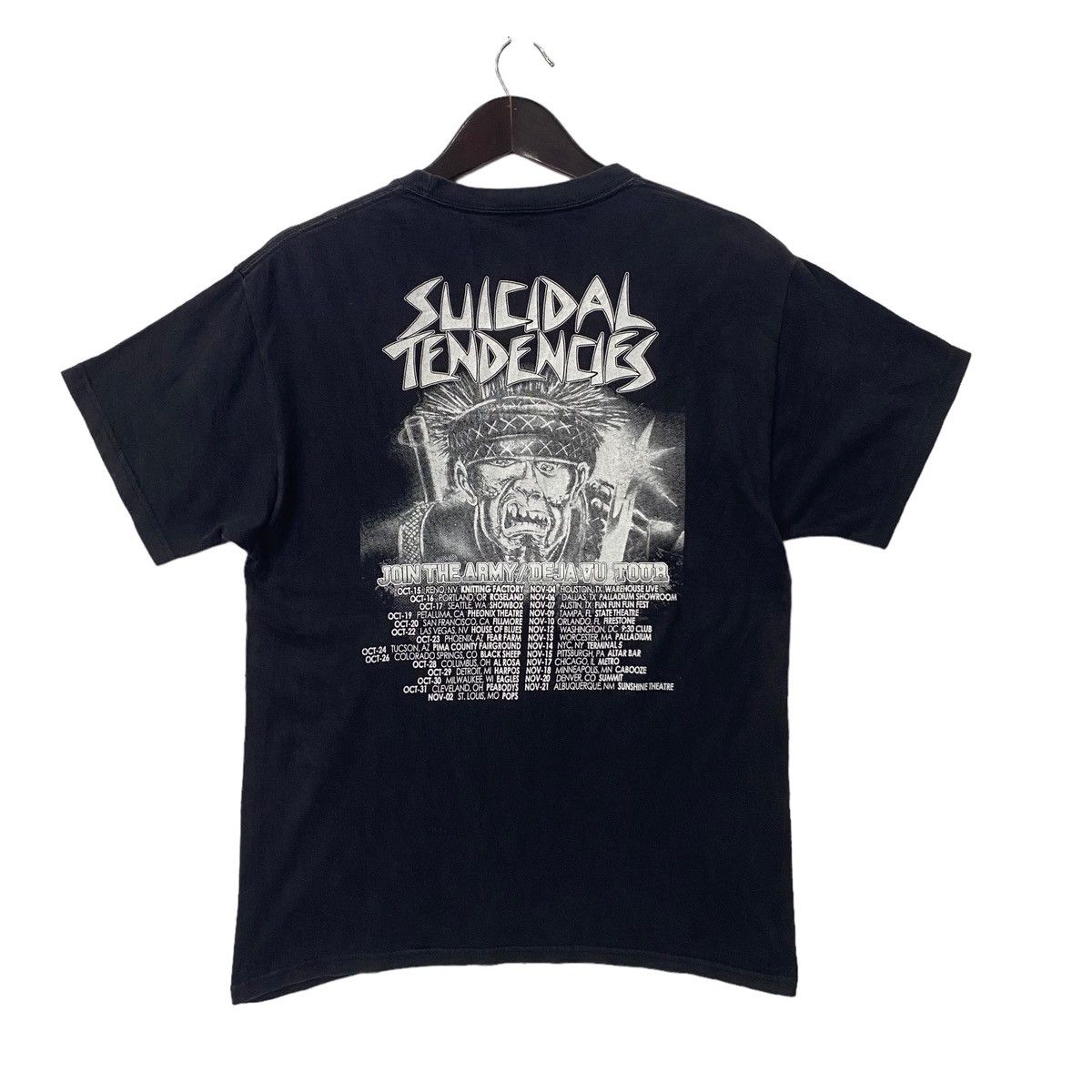 Vintage 💥SUICIDAL TENDENCIES metal band Join the army deja vu shirt |  Grailed