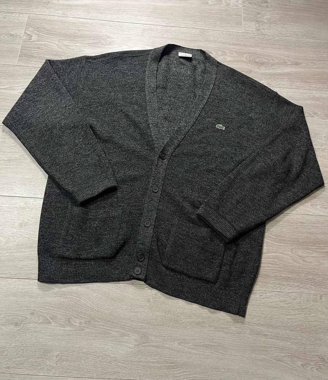 vintage wool cardigan Lacoste sweater