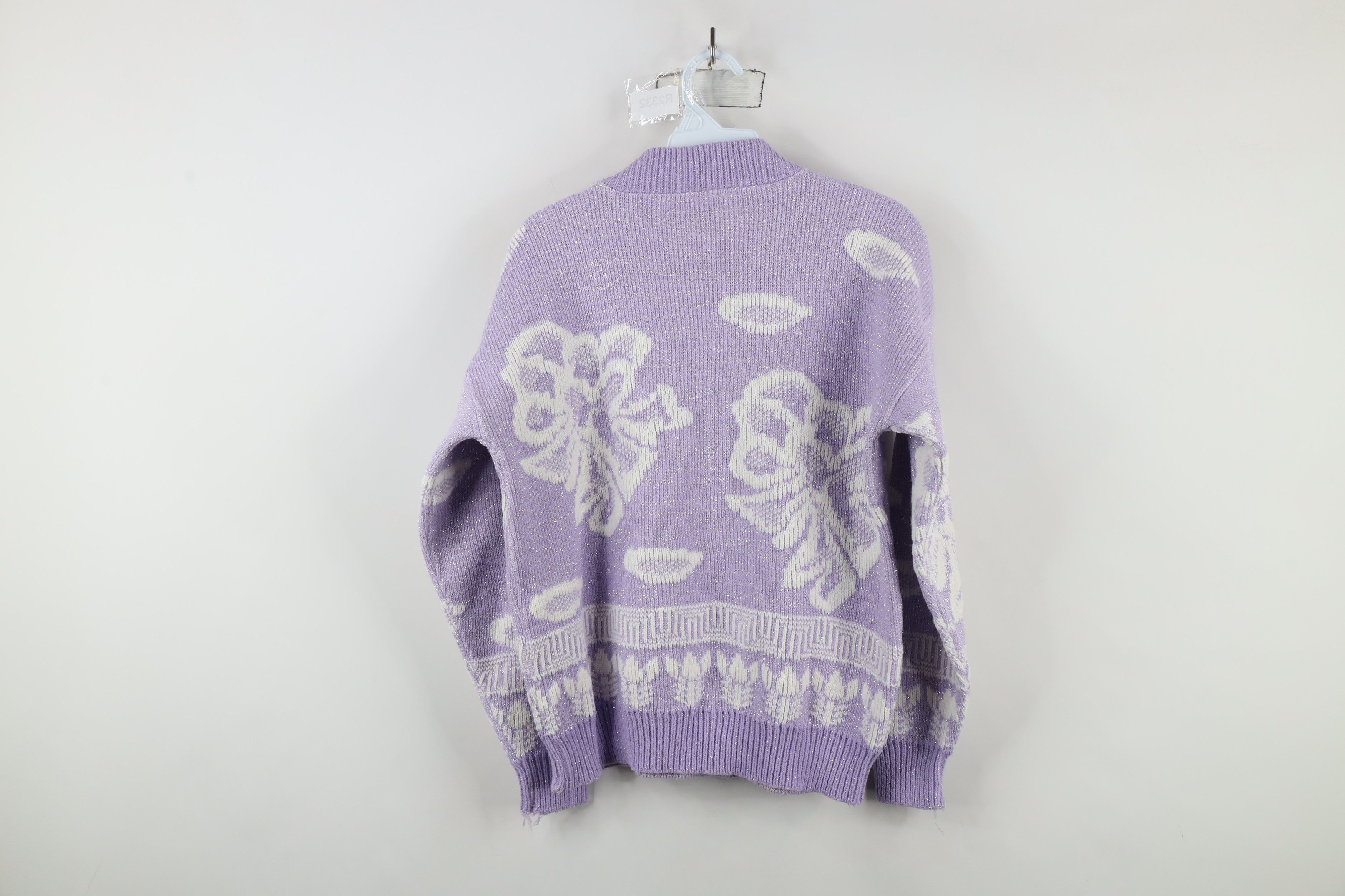 Vintage Vintage 80s 90s Fairy Kei Kawaii Flower Knit Sweater USA Size L / US 10 / IT 46 - 11 Thumbnail