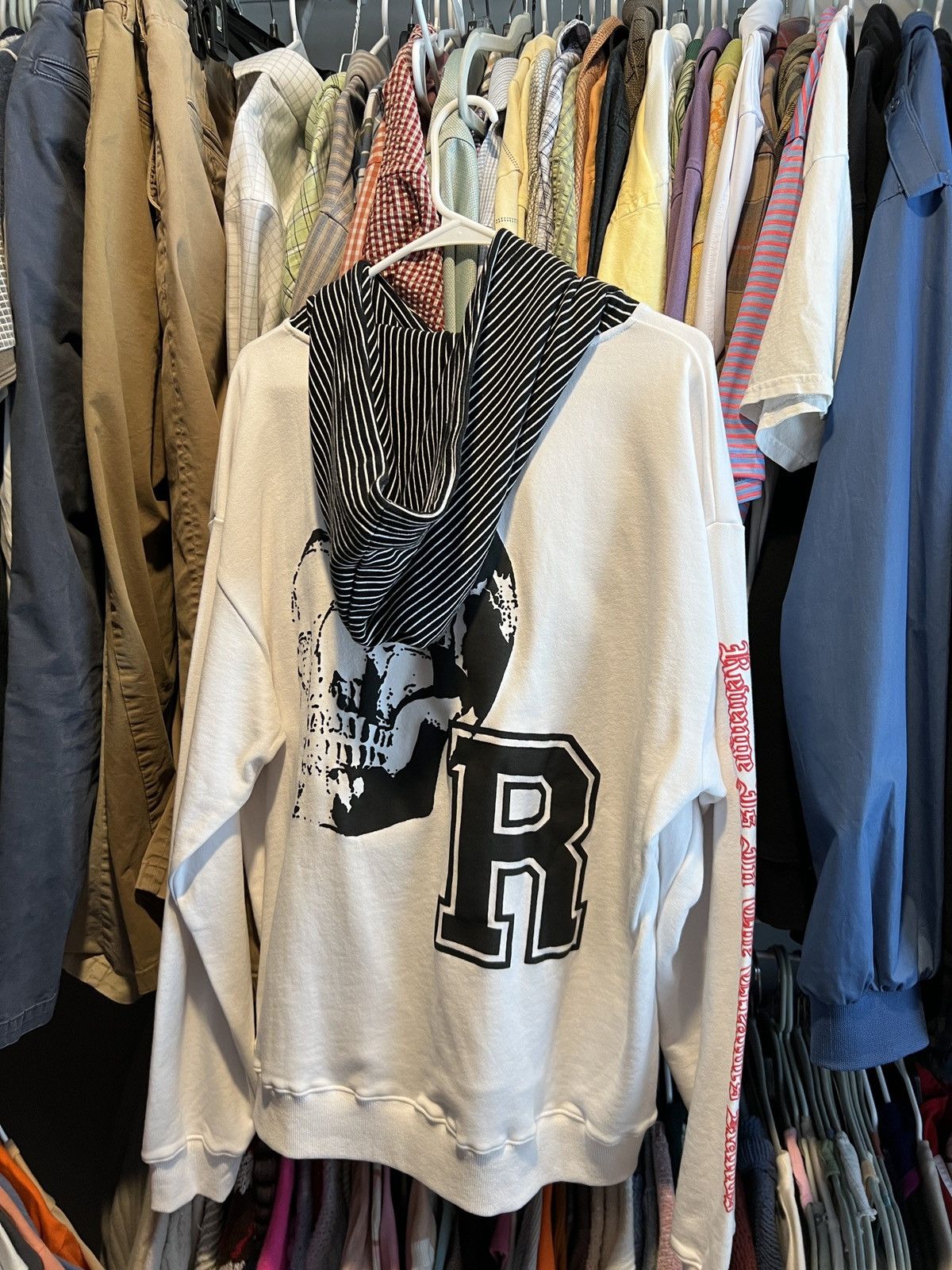 Revenge Revenge Pinstripe French Terry Hoodie Size US L / EU 52-54 / 3 - 2 Thumbnail