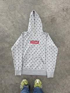 Supreme box logo polka clearance dot hoodie