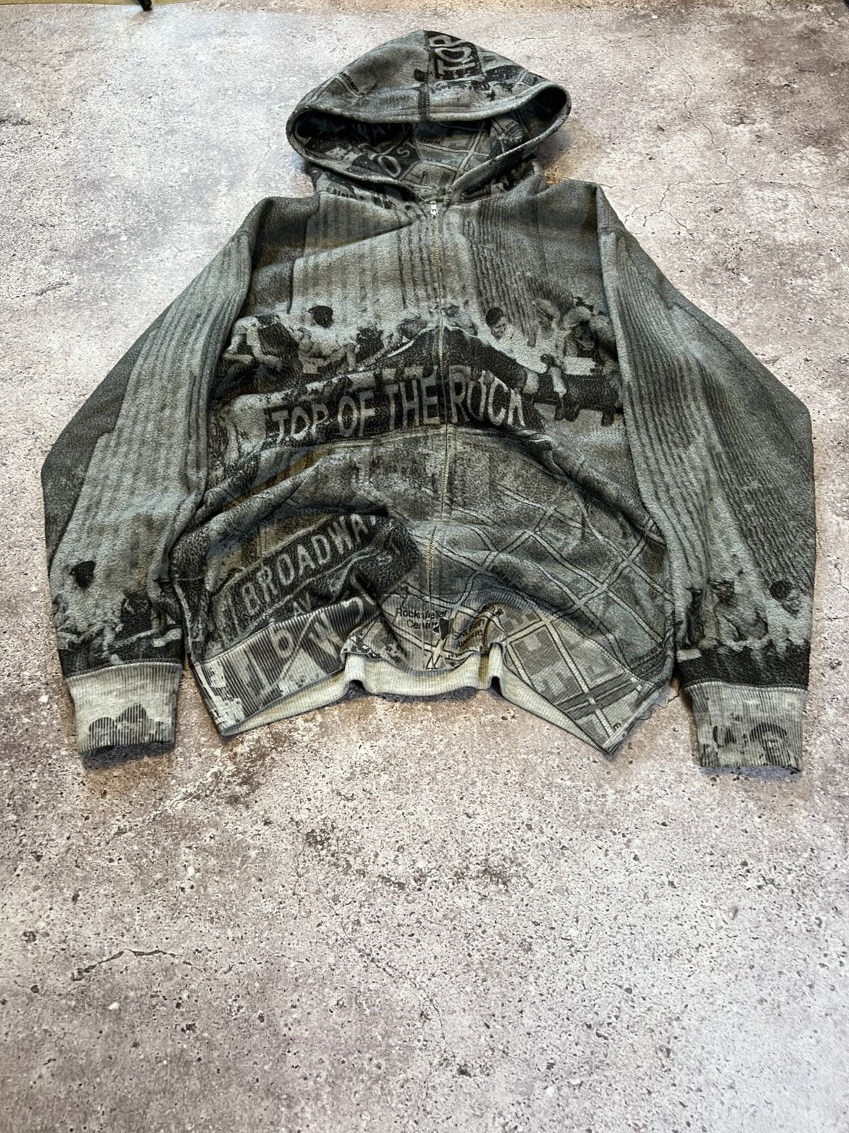 Vintage 90s Vintage Top of the Rock Y2k Full logo Hoodie Size US M / EU 48-50 / 2 - 1 Thumbnail