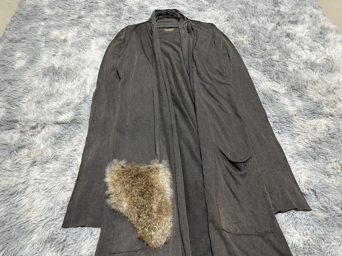 GOA 🔥Y2K Archived Goa Fur Pocket Long Cardigan Shawl Collar Size US XL / EU 56 / 4 - 5 Thumbnail