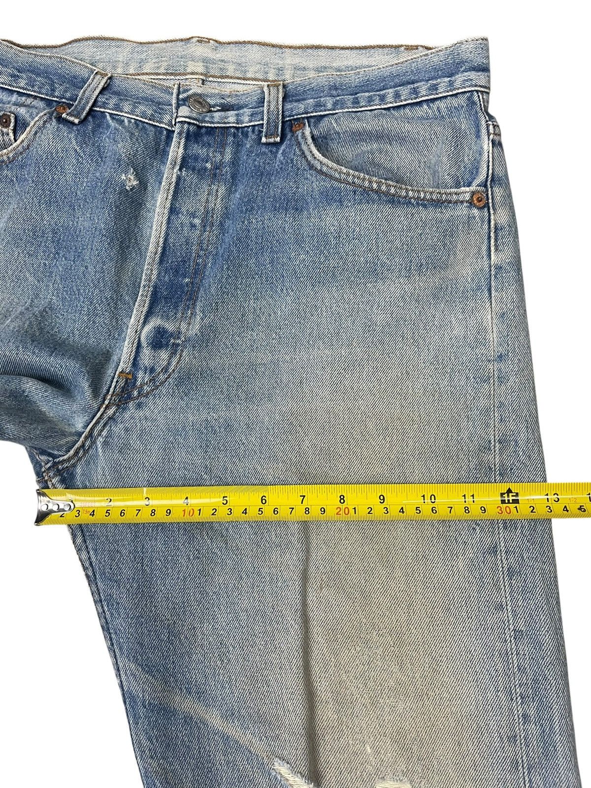 Levi's Vintage Levi’s 501 Distressed Jeans Straight Cut Size US 36 / EU 52 - 7 Thumbnail