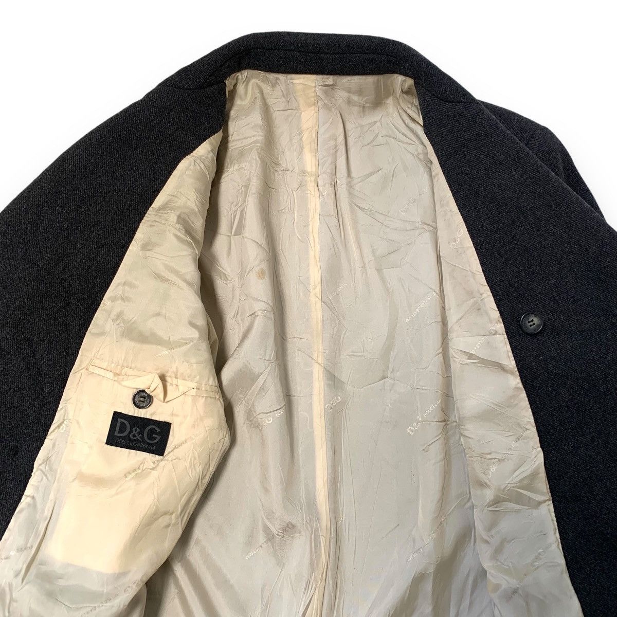 Dolce & Gabbana Vintage dolce & gabbana double breasted wool long coat Size US L / EU 52-54 / 3 - 7 Thumbnail