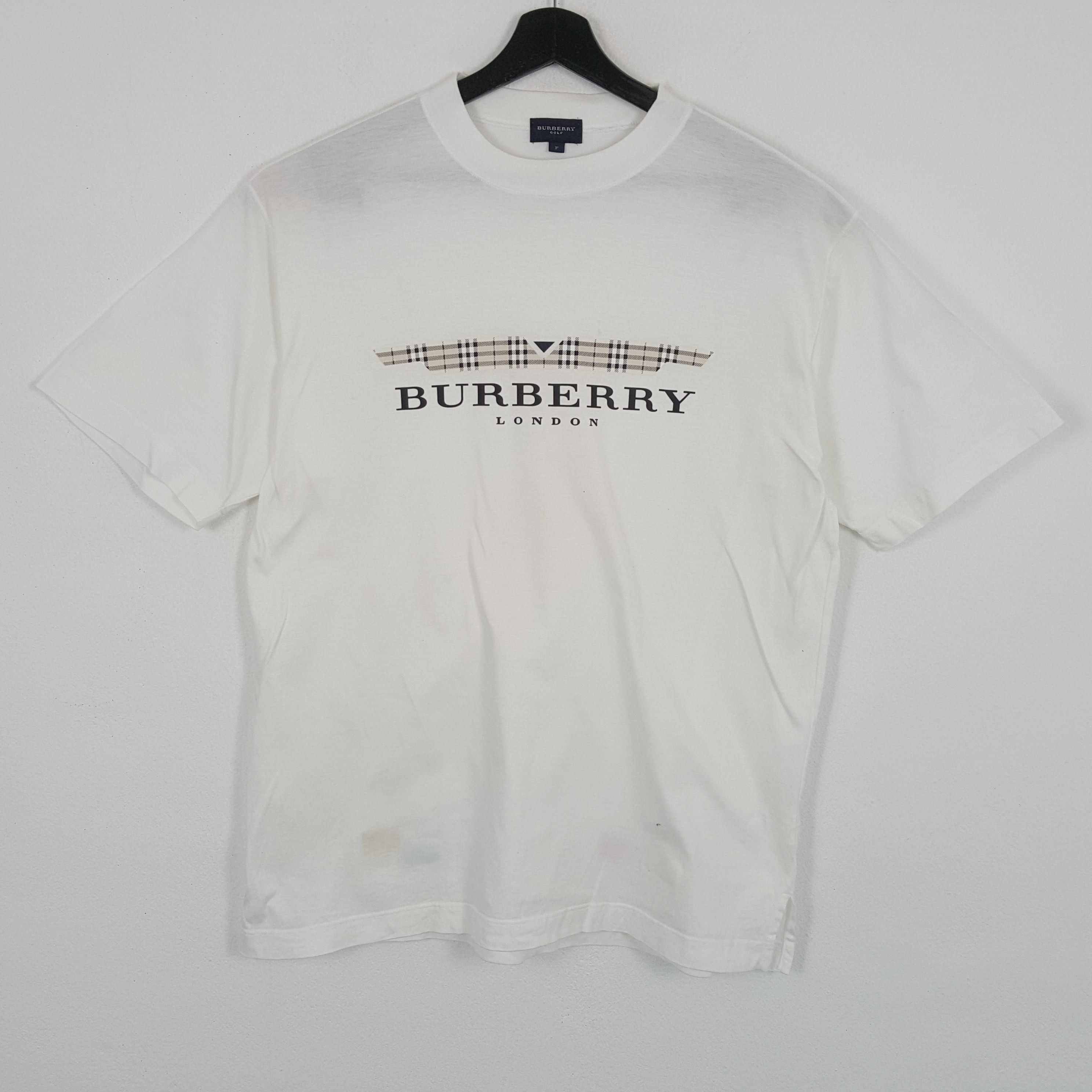 Burberry BURBERRY Golf Luxury Brand Nova Check Custom Art Tshirt Size US L / EU 52-54 / 3 - 1 Thumbnail