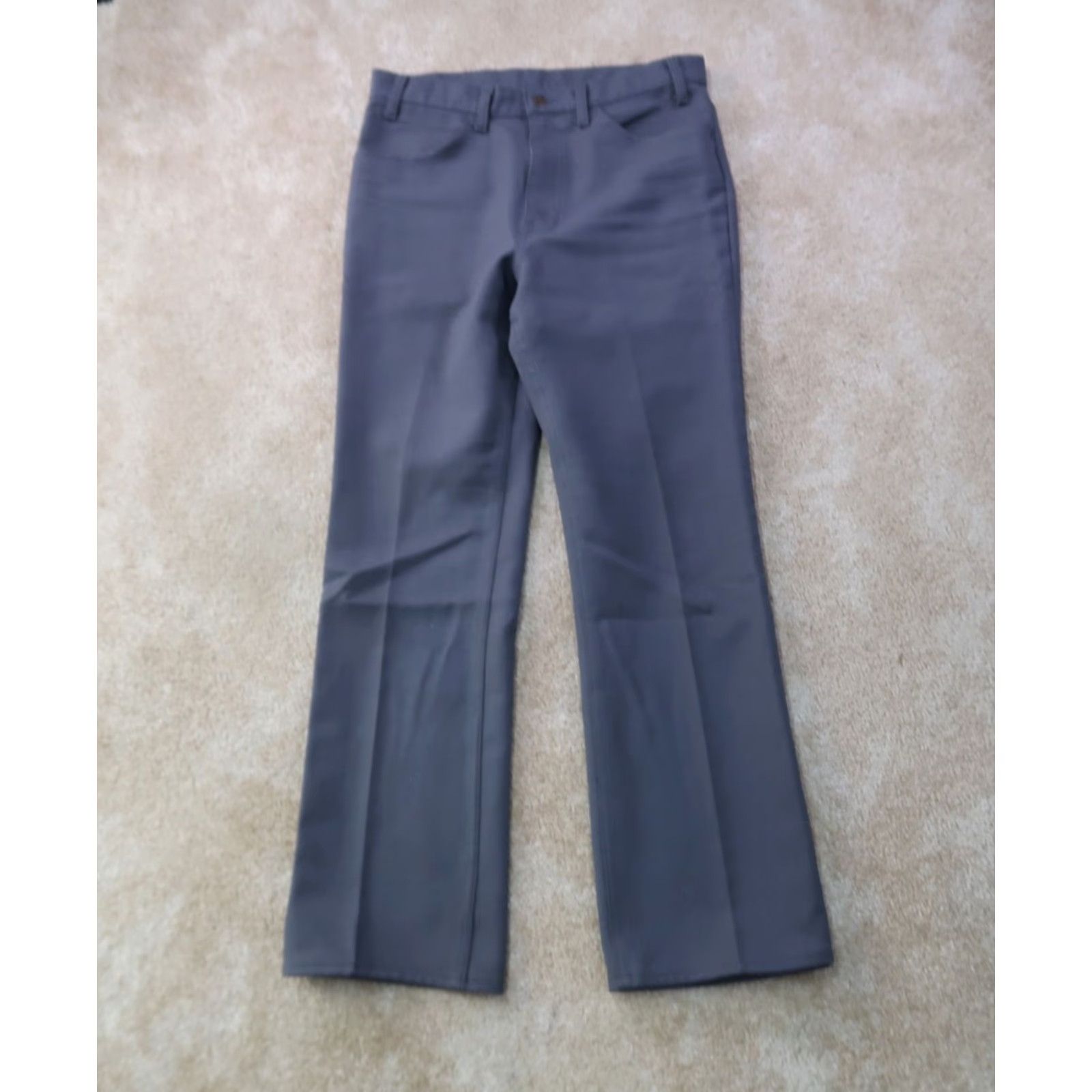 Levi's VINTAGE Levi's Pants Men 34x31 5-Pocket Flat Front Bootcut Gray USA Made in USA Size US 34 / EU 50 - 2 Thumbnail