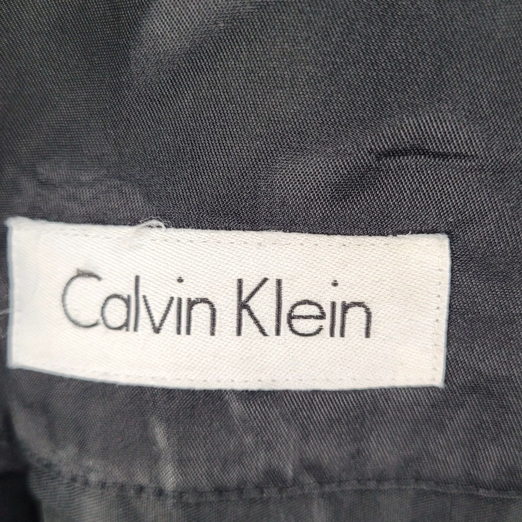 Calvin Klein Calvin Klein Grey Slim Fit 2 Button Vented Notch Blazer Sport Coat Large L Size 42R - 3 Thumbnail