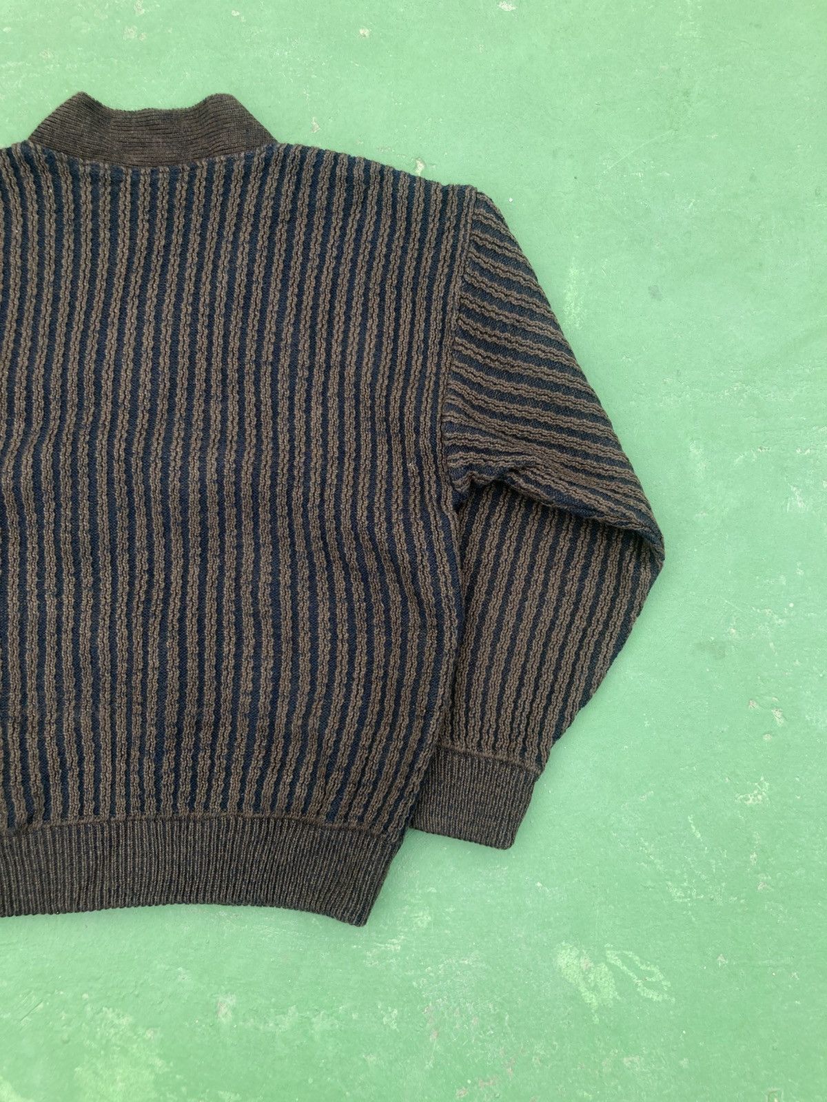 Torras Vintage Torras Spain V-Neck Knitwear Patchwork Leather Size US L / EU 52-54 / 3 - 11 Thumbnail