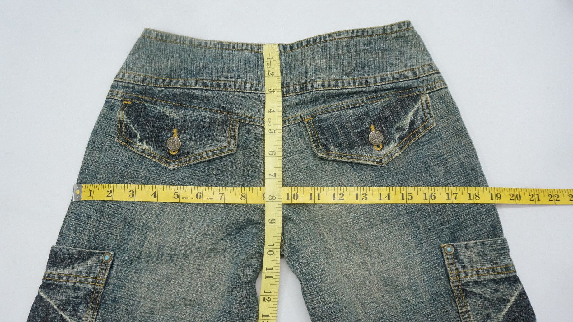 Japanese Brand Japan Wide Leg Multi Pocket Womens Jeans Size 27" / US 4 / IT 40 - 11 Thumbnail