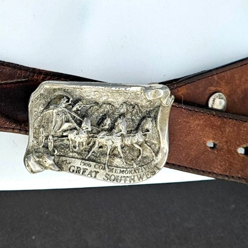 Vintage Vintage 1980s Western Great Southwest Silver Tone Buckle 3. Size ONE SIZE - 7 Thumbnail