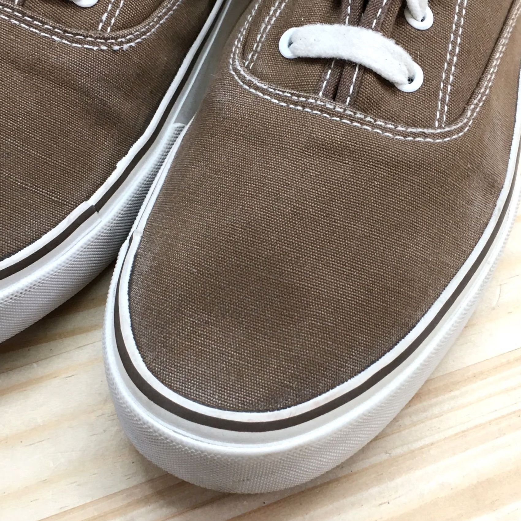 Mossimo Mossimo Supply Co Shoes Mens 12 Brown Canvas Lace Up Low Top Skate Sneakers Size US L / EU 52-54 / 3 - 6 Thumbnail