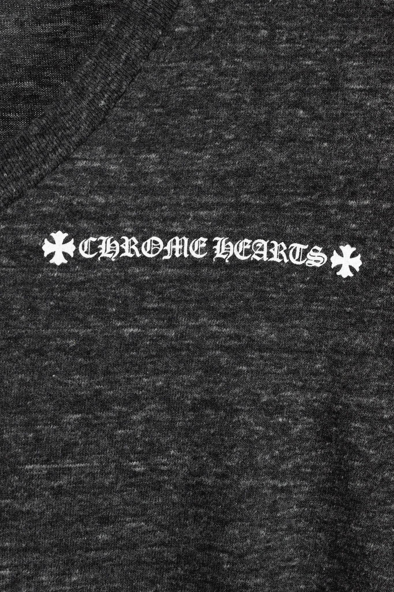 Chrome Hearts Chrome Hearts Grey Cotton-Blend Jersey Graphic T-Shirt Size L / US 10 / IT 46 - 6 Thumbnail
