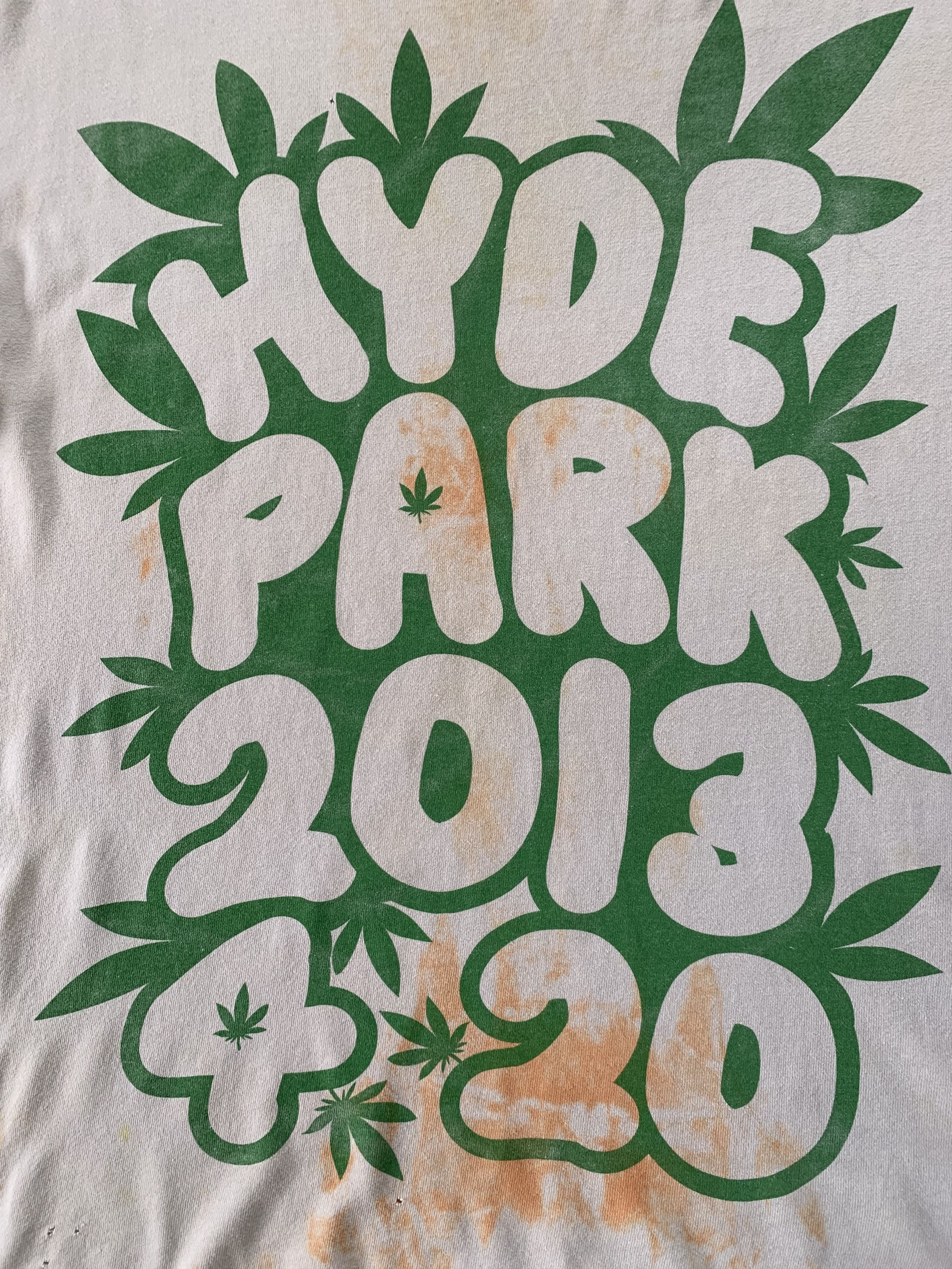 Gildan Gildan Vintage Hyde Park Weed 2013 4 20 Printed T-Shirt Size US L / EU 52-54 / 3 - 5 Thumbnail