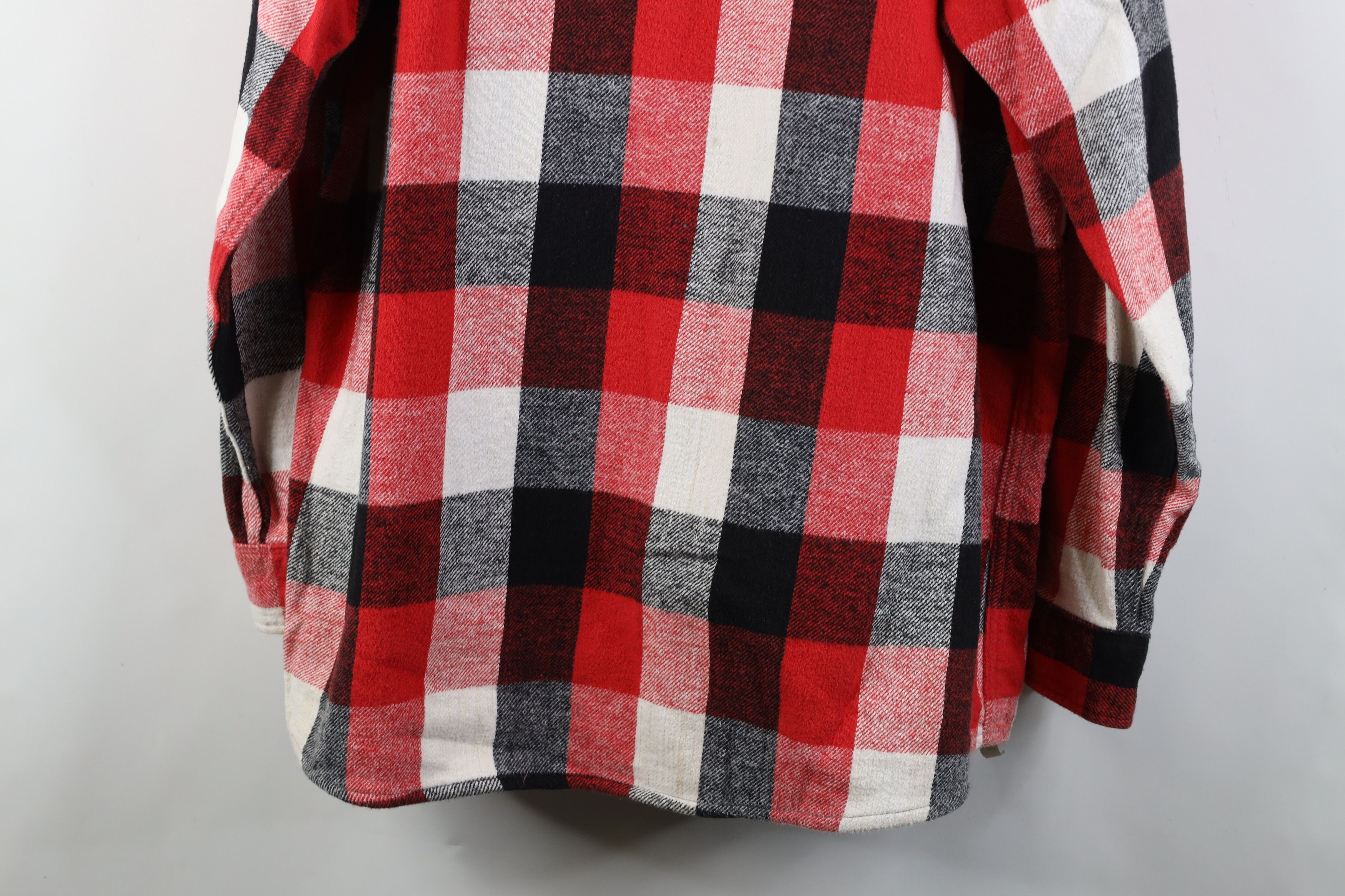 Vintage Vintage 90s Streetwear Heavyweight Button Shirt Plaid Size US L / EU 52-54 / 3 - 13 Thumbnail