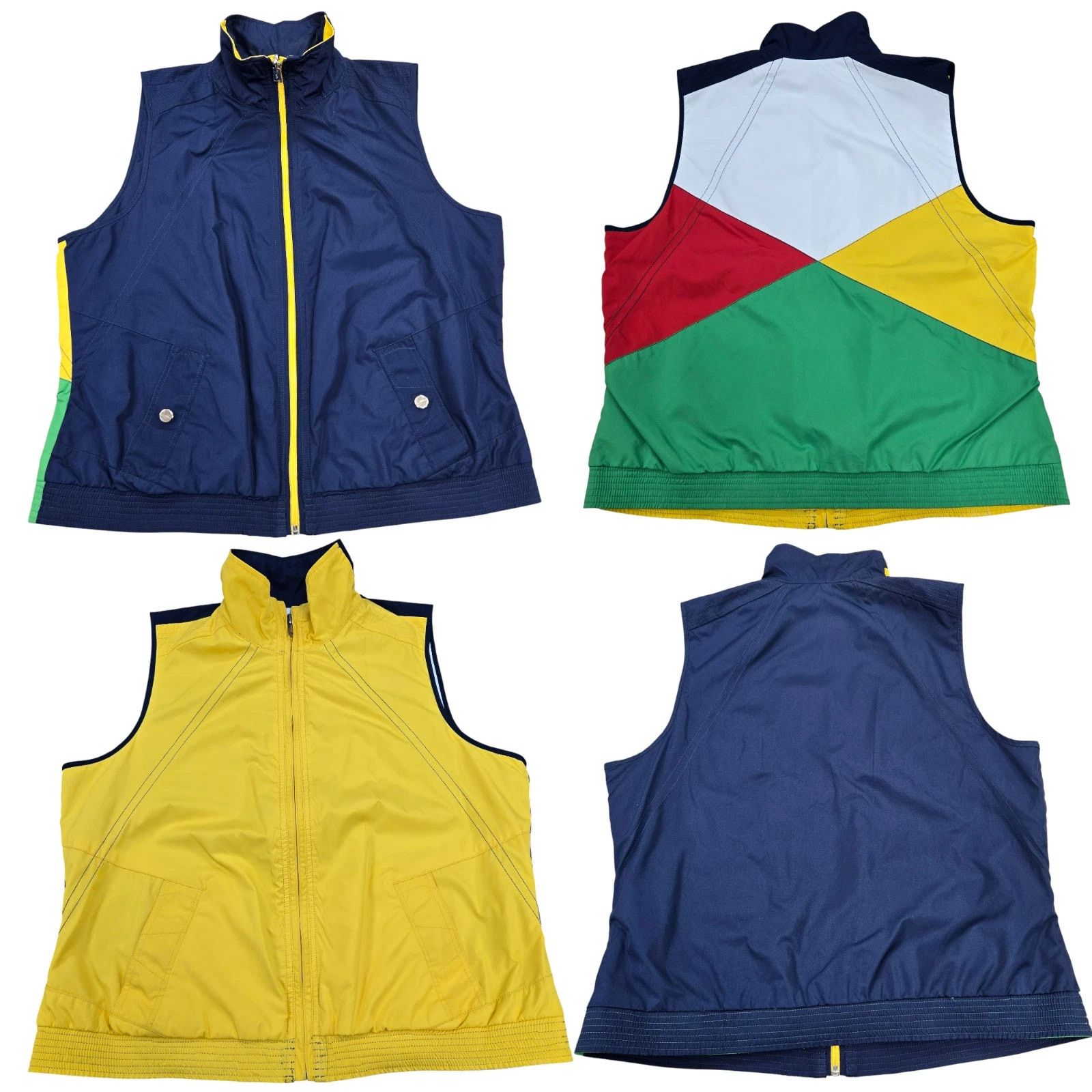 Lauren Ralph Lauren Lauren Ralph Lauren Flag Colorblock Nautical Reversible Vest Size XL / US 12-14 / IT 48-50 - 1 Thumbnail