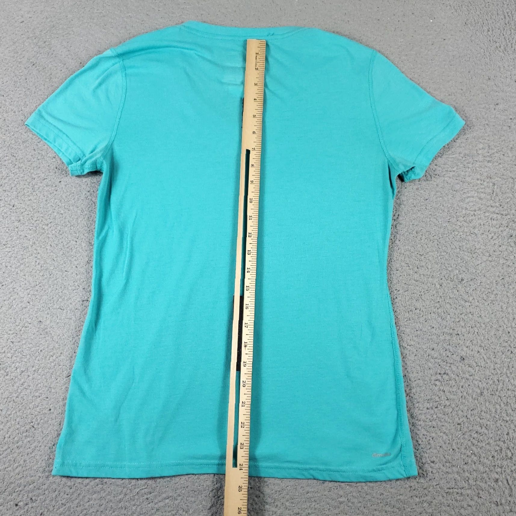 Adidas VINTAGE Adidas Women’s T-Shirt Casual Fit Size M Blue V-Neck Short Sleeve Logo Basic Size M / US 6-8 / IT 42-44 - 4 Thumbnail