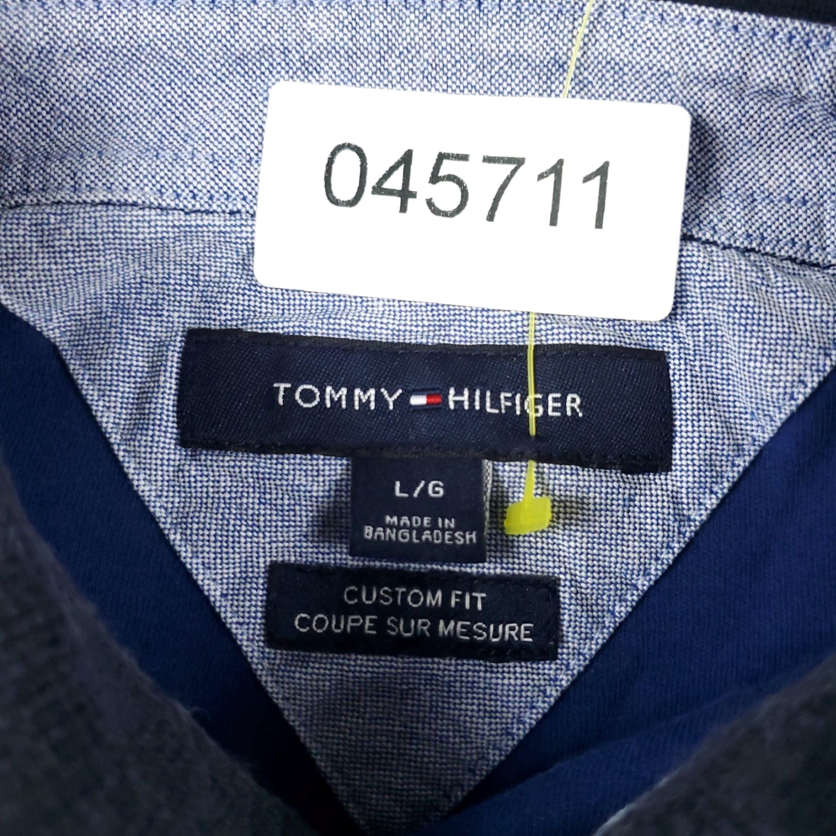 Tommy Hilfiger Tommy Hilfiger Polo Shirt Adult Large Blue Solid Short Sleeve Mens Size US L / EU 52-54 / 3 - 7 Thumbnail
