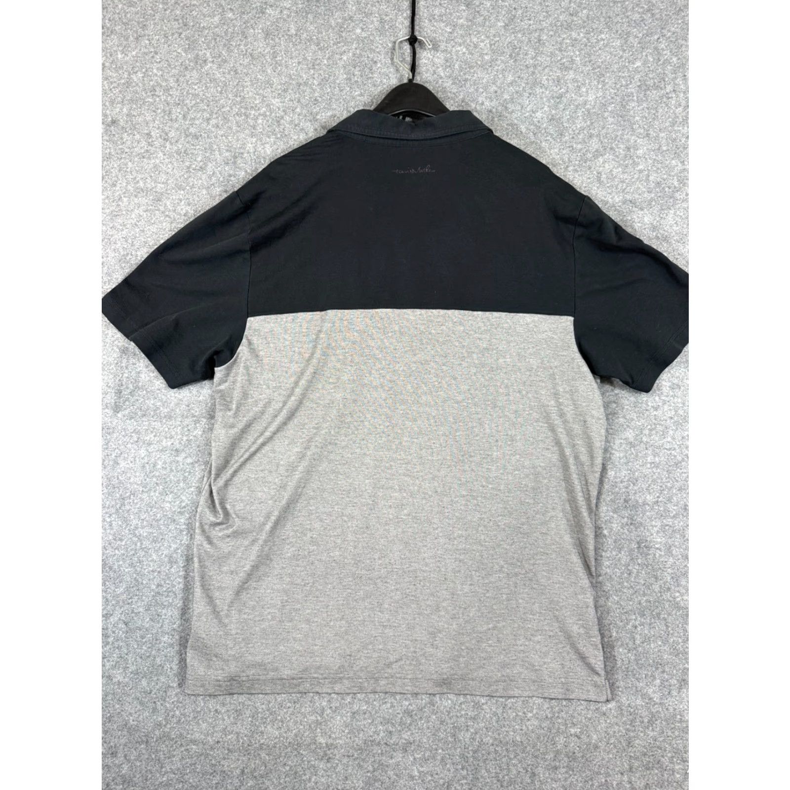 TravisMathew Travis Mathew Polo Shirt Mens XL Gray Black Colorblock Short Sleeve Pocket Golf Size US XL / EU 56 / 4 - 7 Thumbnail